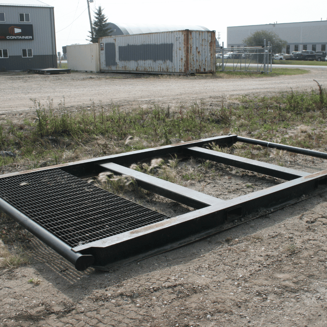 10’ Weld-On Skid for Shipping Containers #1 - Custom Cubes