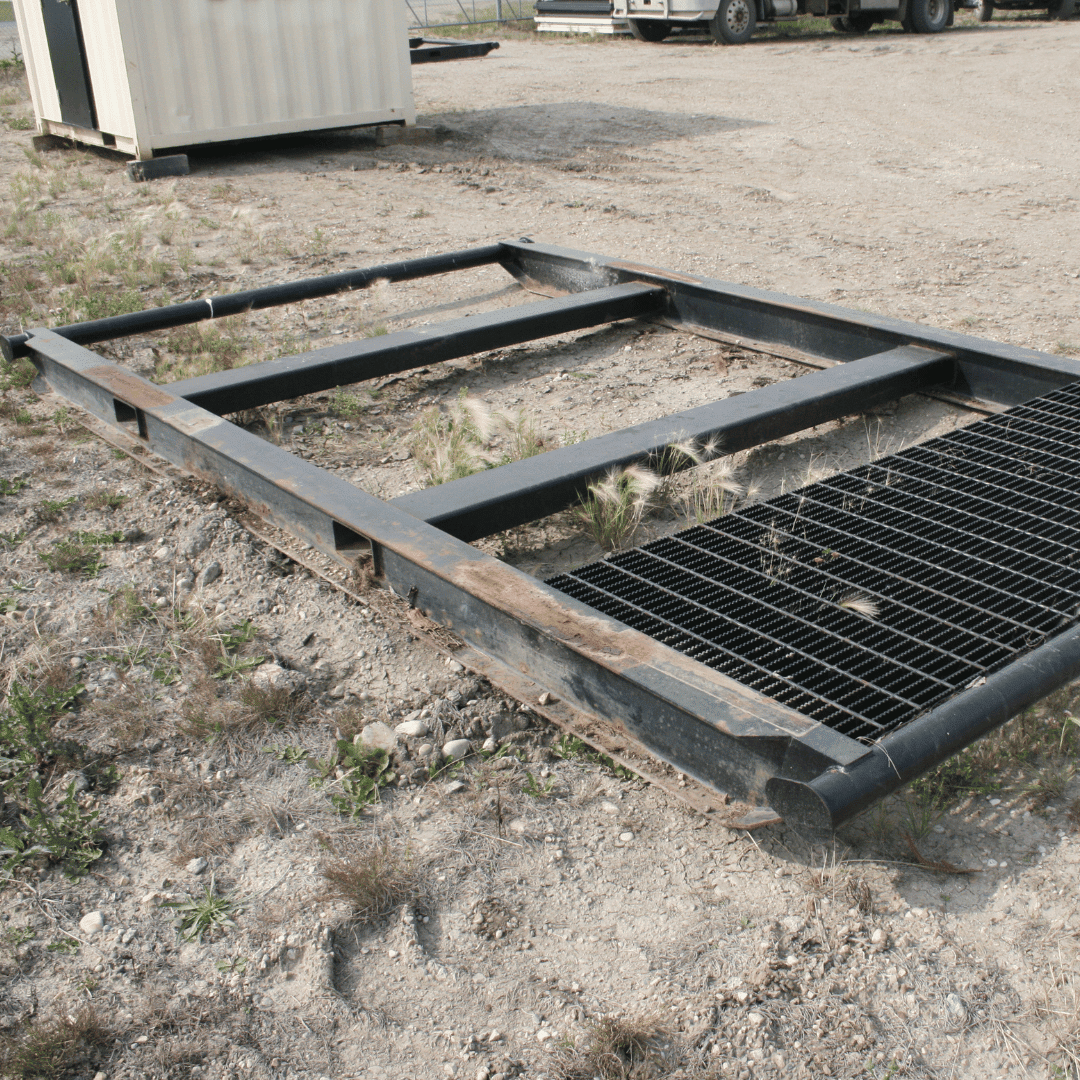 10’ Weld-On Skid for Shipping Containers #1 - Custom Cubes