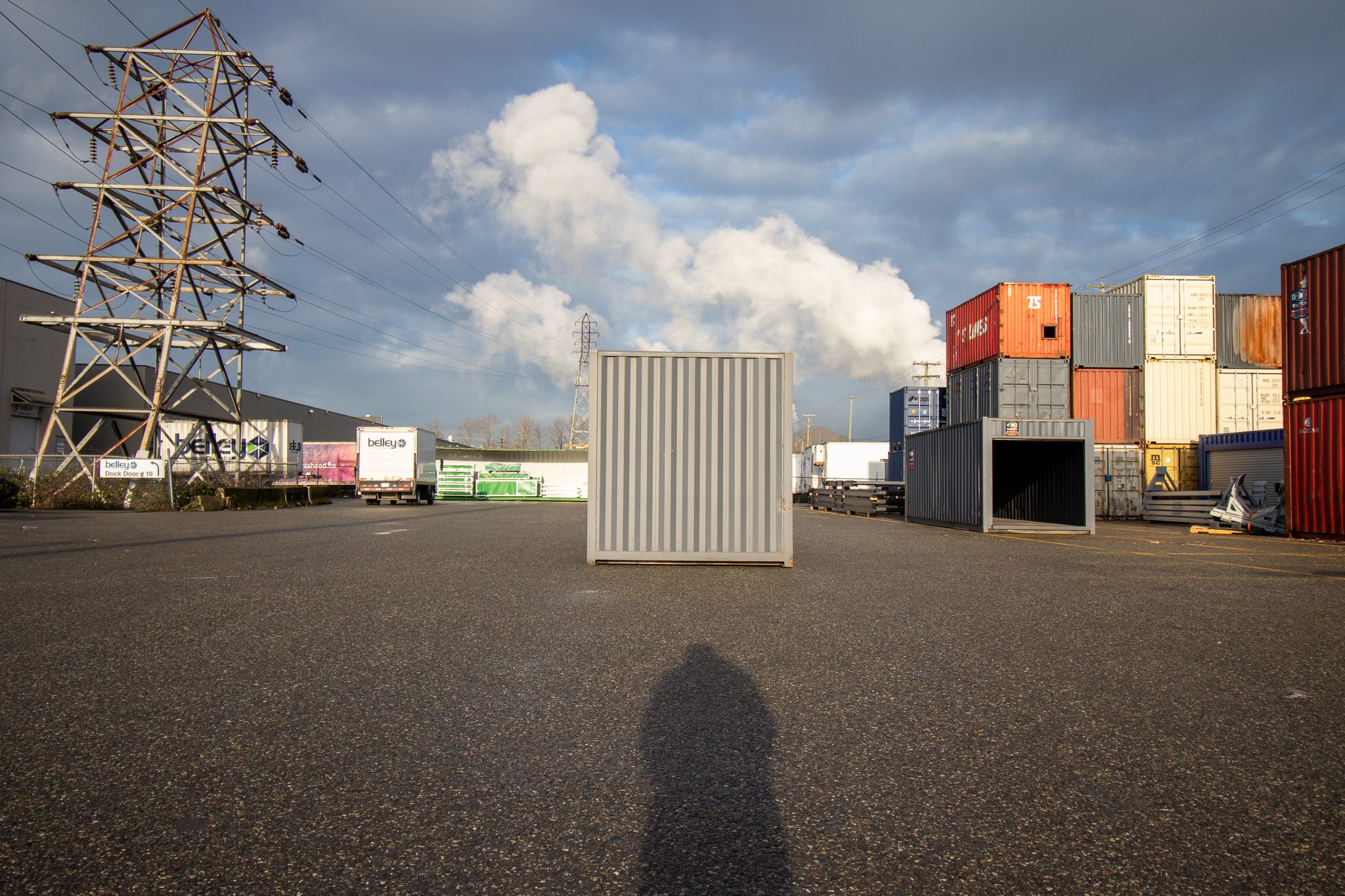 25′ Used Container – Painted Grey - Custom Cubes