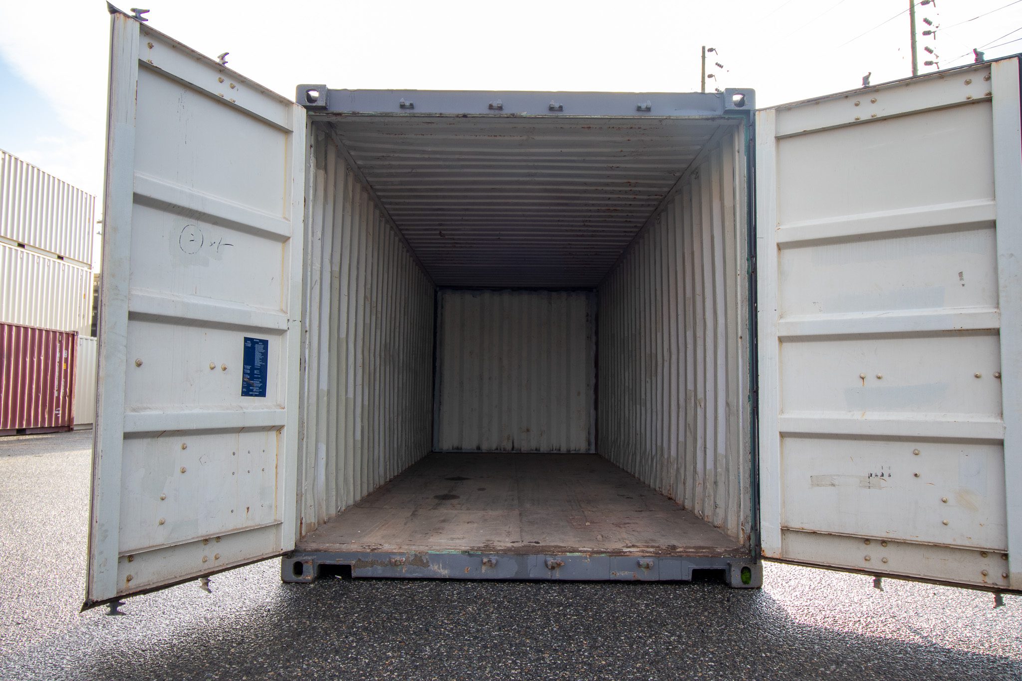 25′ Used Container – Painted Grey - Custom Cubes