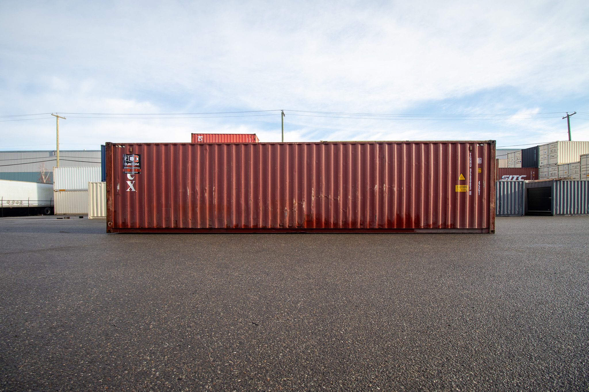 40′ HC Used Container w/ floor DMG - Custom Cubes