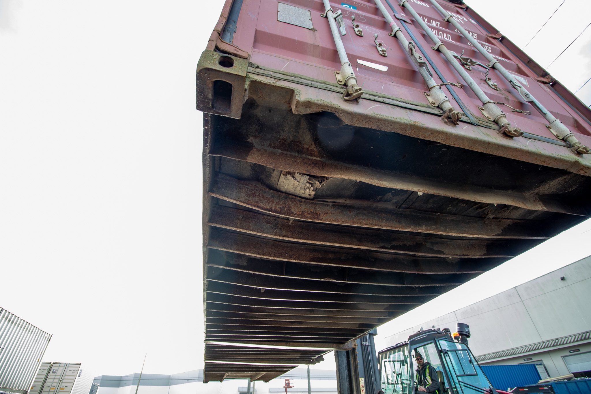 40′ HC Used Container w/ floor DMG - Custom Cubes