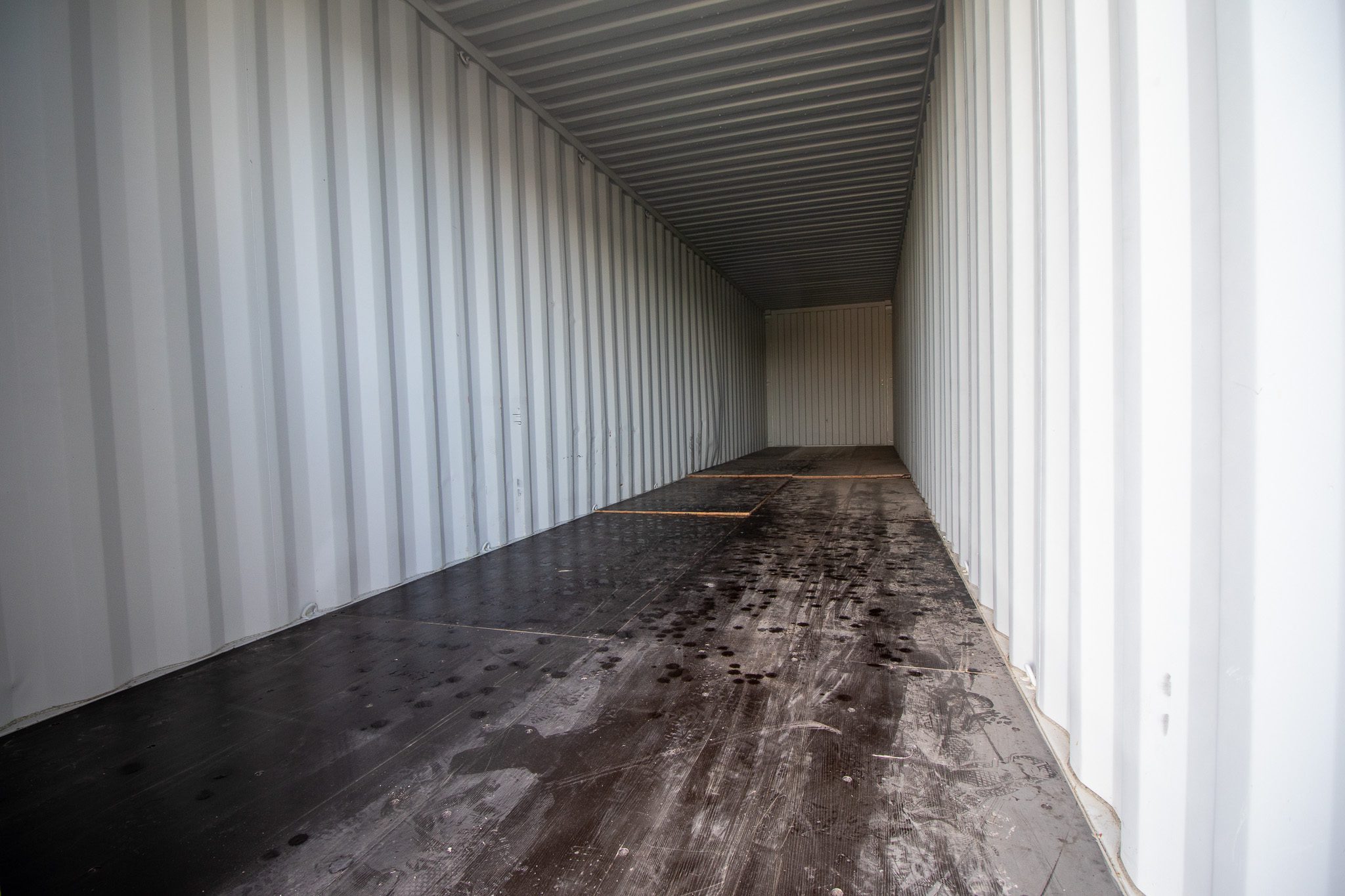 40′ HC New (1-trip) Shipping Container Blue - Custom Cubes