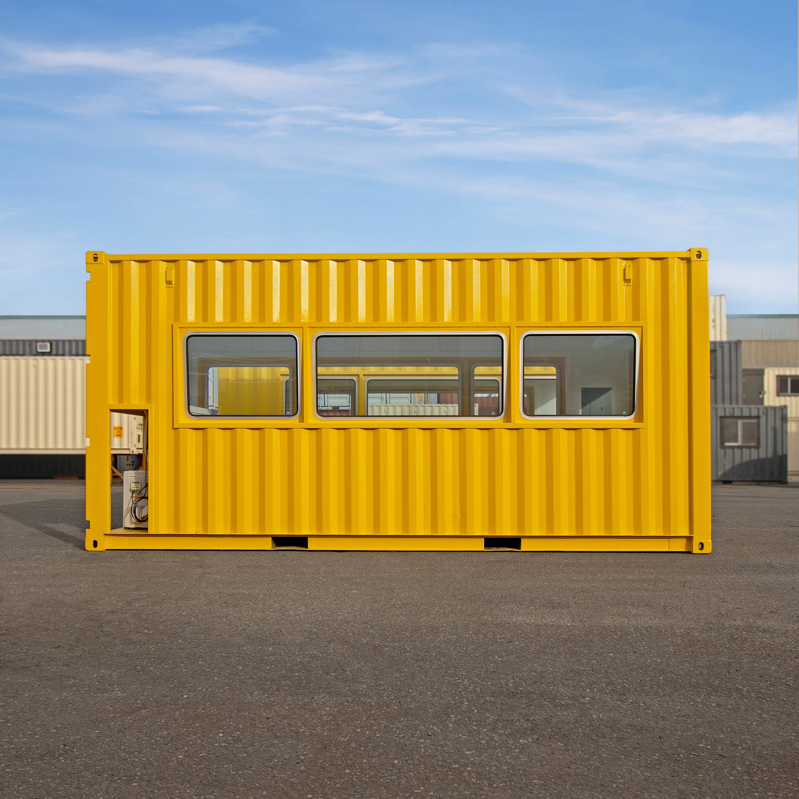 20’ HC Containers Converted into Barge-Mounted Control Centers - Custom Cubes