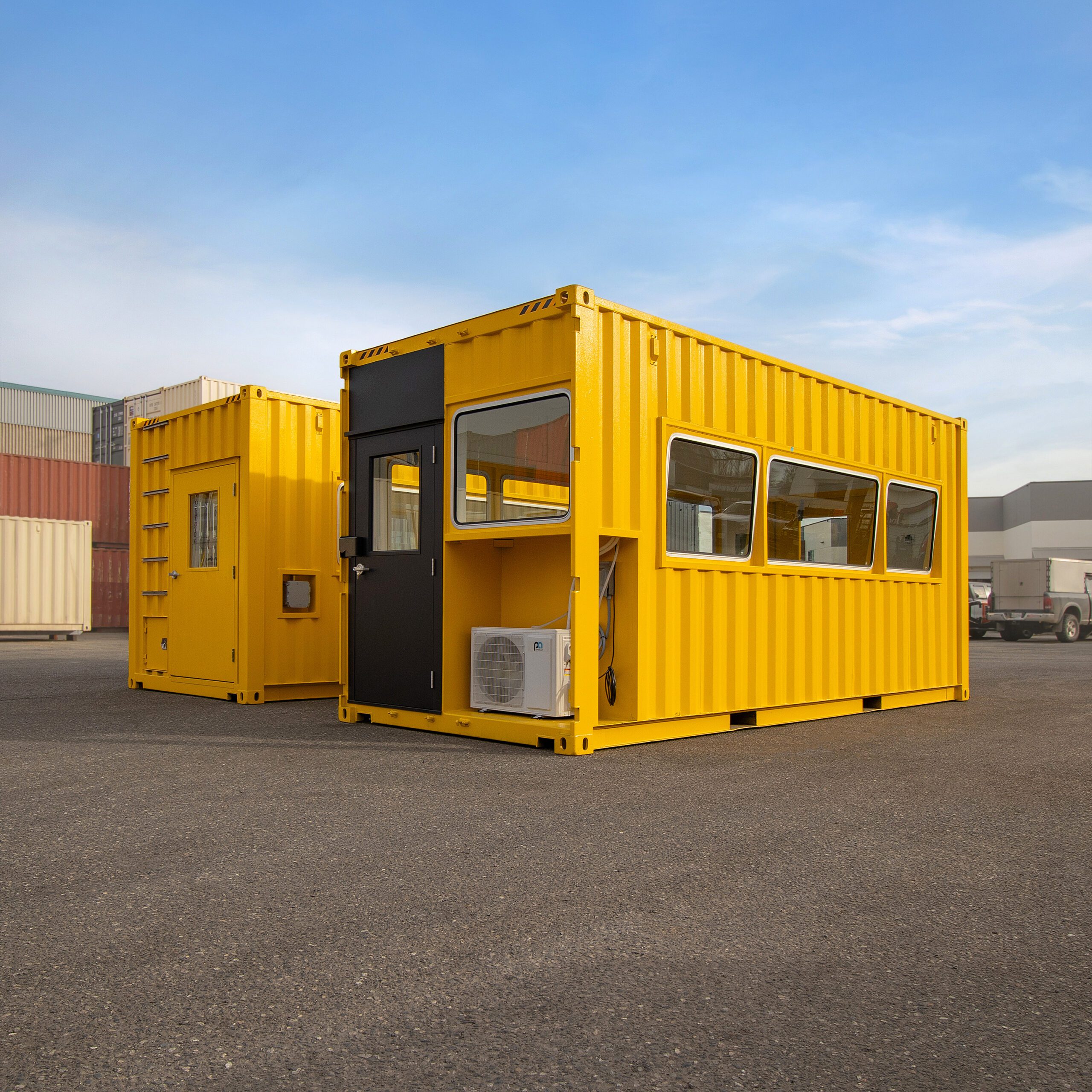 20’ HC Containers Converted into Barge-Mounted Control Centers - Custom Cubes