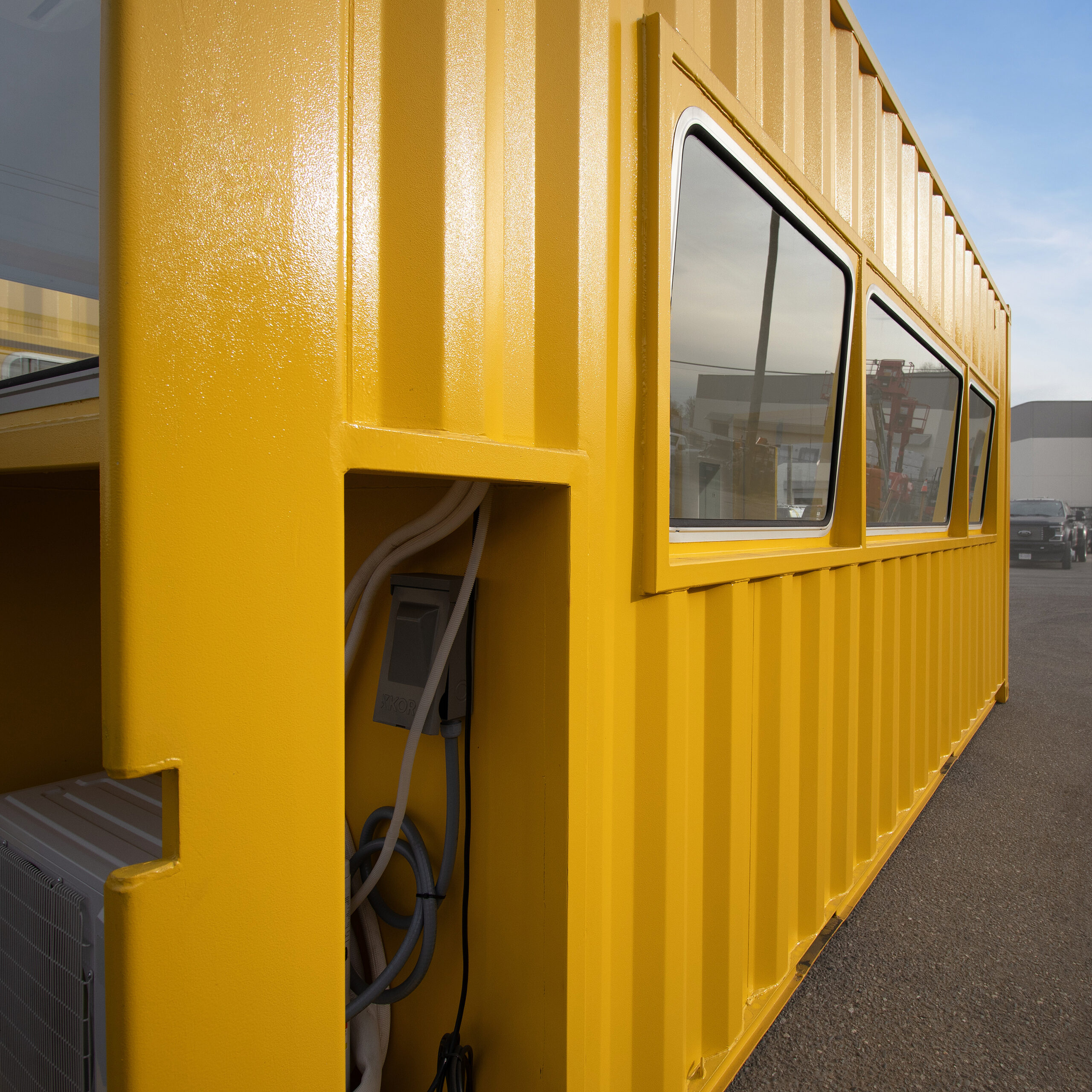 20’ HC Containers Converted into Barge-Mounted Control Centers - Custom Cubes
